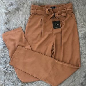 Brown silky pants